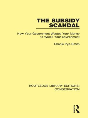 cover image of The Subsidy Scandal
